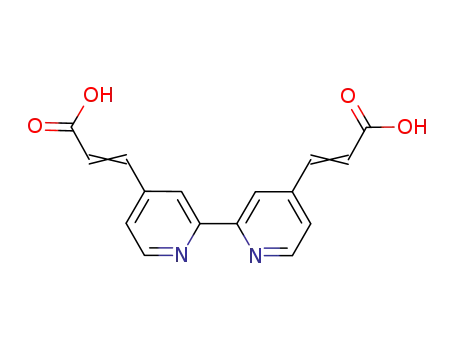 Molecular Structure of 773130-04-4 (4,4′-bis(2-carboxyvinyl)-2,2'-bipyridine)