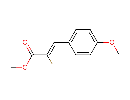 Molecular Structure of 113128-33-9 (2-Propenoic acid, 2-fluoro-3-(4-methoxyphenyl)-, methyl ester, (Z)-)