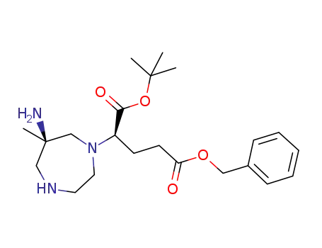 (1'R,6R)-(1'-tert-butoxycarbonyl-3'-benzyloxycarbonylpropyl)-6-amino-6-methylperhydro-1,4-diazepine