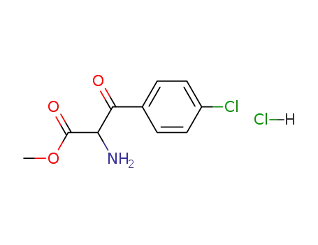 Molecular Structure of 93102-91-1 (Phenylalanine, 4-chloro-b-oxo-, methyl ester, hydrochloride)