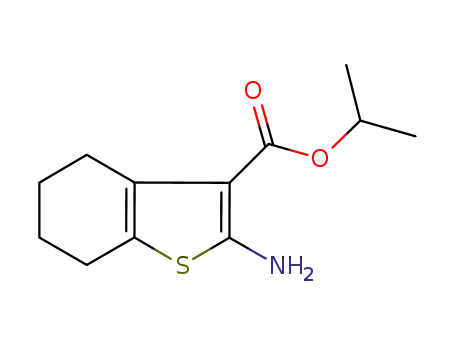 2-아미노-4,5,6,7-테트라히드로-벤조[B]티오펜-3-카르복실산 이소프로필 에스테르