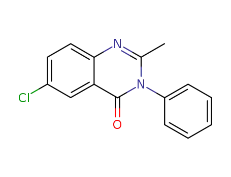 Molecular Structure of 4248-11-7 (4(3H)-Quinazolinone, 6-chloro-2-methyl-3-phenyl-)