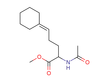 Molecular Structure of 1520942-73-7 (methyl 2-acetamido-5-cyclohexylidenepentanoate)