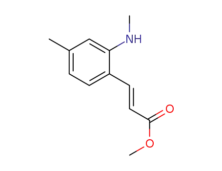 Molecular Structure of 1416897-81-8 ((E)-methyl 3-(4-methyl-2-(methylamino)phenyl)acrylate)