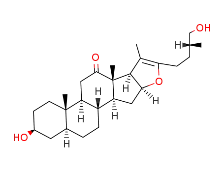 Molecular Structure of 11005-20-2 ((25R)-3β,26-Dihydroxy-5α-furost-20(22)-en-12-one)