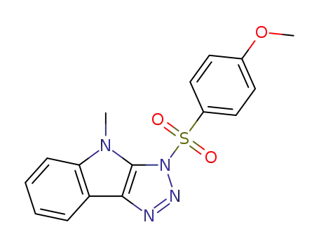 3-((4-methoxyphenyl)sulfonyl)-4-methyl-3,4-dihydro-[1,2,3]triazolo[4,5-b]indole