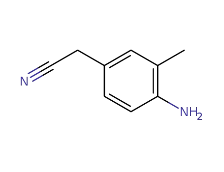 Molecular Structure of 180149-38-6 (Benzeneacetonitrile, 4-amino-3-methyl- (9CI))