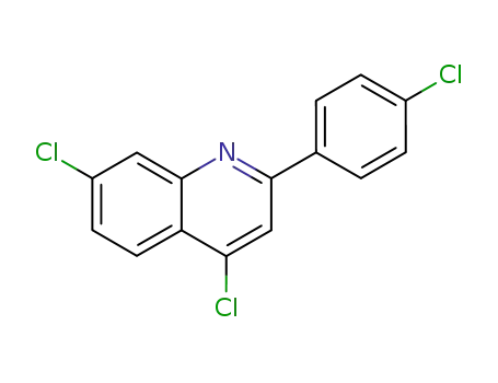Molecular Structure of 874498-25-6 (4,7-dichloro-2-(4-chlorophenyl)quinoline)