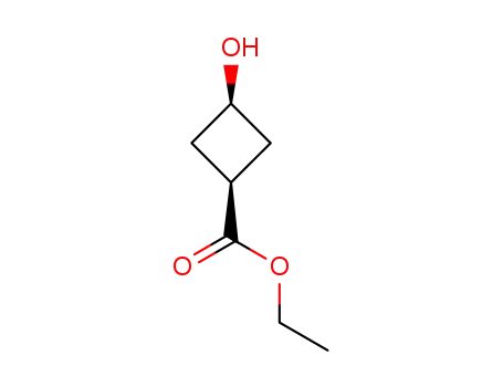 Molecular Structure of 160351-97-3 (Cyclobutanecarboxylic acid, 3-hydroxy-, ethyl ester, cis- (9CI))
