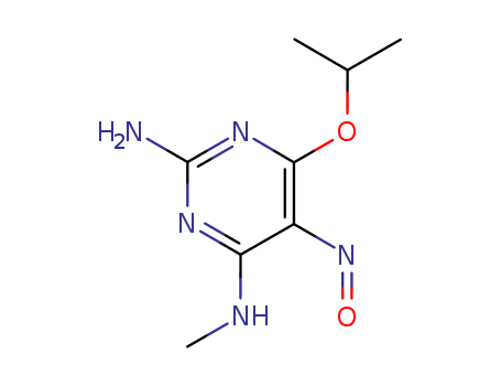 2-Amino-4-isopropoxy-6-(methylamino)-5-nitroso-pyrimidine