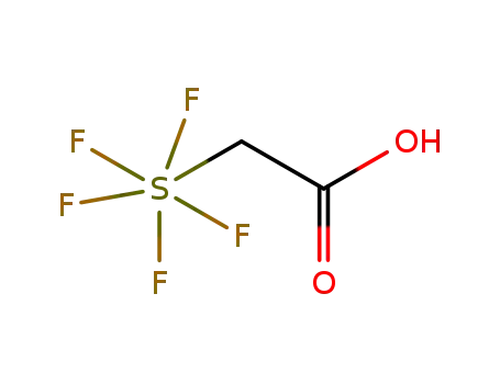 Molecular Structure of 762-59-4 ((Carboxymethyl)pentafluorosulfur(VI))