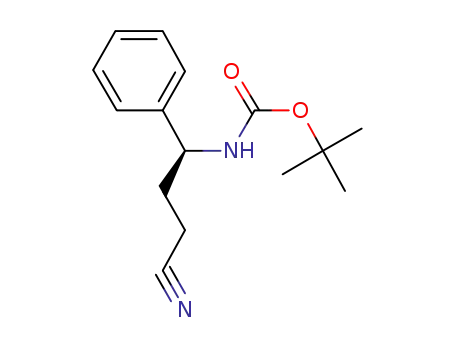 ((S)-3-cyano-1-phenylpropyl)carbamic acid tert-butyl ester