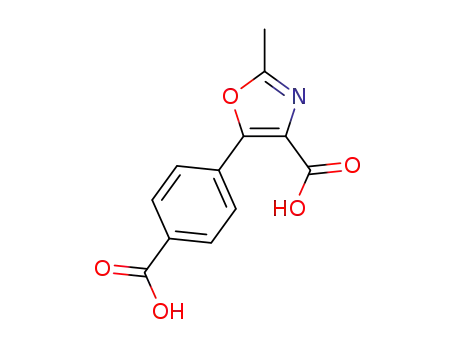 5-(4-carboxy-phenyl)-2-methyl-oxazole-4-carboxylic acid