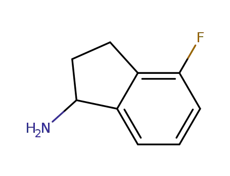 Molecular Structure of 148960-38-7 (1H-Inden-1-amine,4-fluoro-2,3-dihydro-,(-)-(9CI))