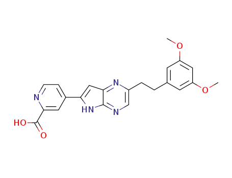 4-(2-(3,5-dimethoxyphenethyl)-5H-pyrrolo[2,3-b]pyrazin-6-yl)picolinic acid