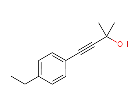 Molecular Structure of 155105-68-3 (4-(4-ethylphenyl)-2-methylbut-3-yn-2-ol)