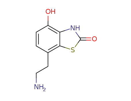 Molecular Structure of 108773-04-2 (2(3H)-Benzothiazolone,7-(2-aminoethyl)-4-hydroxy-(9CI))