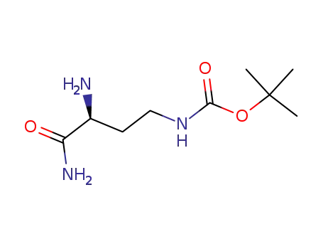 Molecular Structure of 244185-30-6 (Carbamic acid, [(3S)-3,4-diamino-4-oxobutyl]-, 1,1-dimethylethyl ester (9CI))