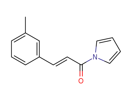 Molecular Structure of 1608108-44-6 ((E)-1-(1H-pyrrol-1-yl)-3-(m-tolyl)prop-2-en-1-one)