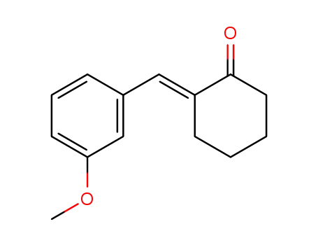 Molecular Structure of 56005-42-6 ((E)-2-(3-methoxy-phenylmethylene)-cyclohexanone)