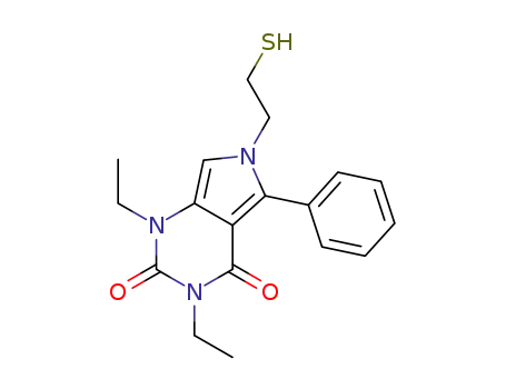 1,3-diethyl-6-(2-mercaptoethyl)-5-phenyl-1H-pyrrolo[3,4-d]pyrimidine-2,4(3H,6H)-dione