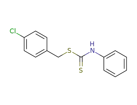 Molecular Structure of 730-17-6 (4-chlorobenzyl phenyldithiocarbamate)