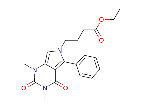 4-(1,3-dimethyl-2,4-dioxo-5-phenyl-1,2,3,4-tetrahydro-pyrrolo[3,4-d]pyrimidin-6-yl)-butyric acid ethyl ester