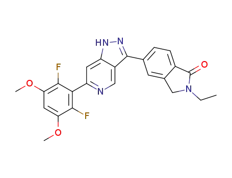 5-[6-(2,6-difluoro-3,5-dimethoxyphenyl)-1H-pyrazolo[4,3-c]pyridin-3-yl]-2-ethylisoindolin-1-one