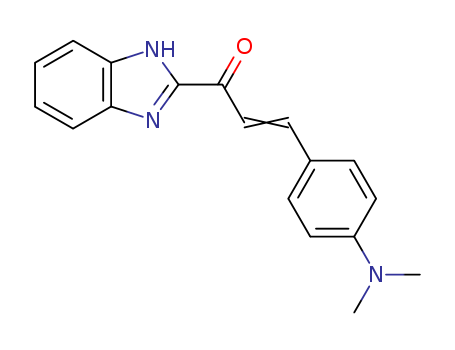 2-Propen-1-one, 1-(1H-benzimidazol-2-yl)-3-(4-(dimethylamino)phenyl)- cas  36998-79-5