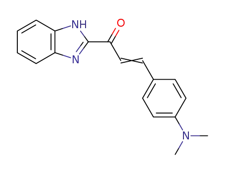 Molecular Structure of 36998-79-5 (1-(1H-benzimidazol-2-yl)-3-[4-(dimethylamino)phenyl]prop-2-en-1-one)