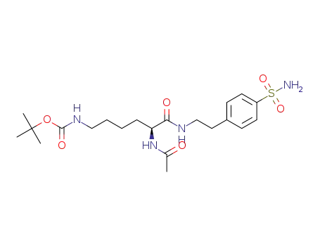 [5-acetylamino-5-[2-(4-sulfamoylphenyl)ethylcarbamoyl]pentyl]carbamic acid tert-butyl ester