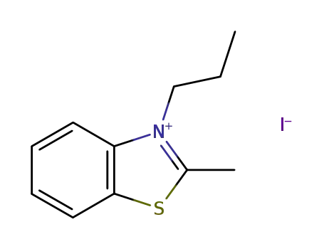 Molecular Structure of 60126-29-6 (2-METHYL-3-PROPYLBENZOTHIAZOLIUM IODIDE)