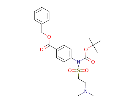 benzyl 4-(N-(tert-butoxycarbonyl)-2-(dimethylamino)-ethylsulfonamido)benzoate