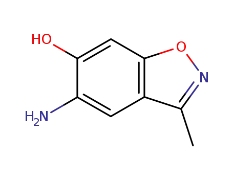 Molecular Structure of 81851-46-9 (1,2-Benzisoxazol-6-ol,5-amino-3-methyl-(9CI))