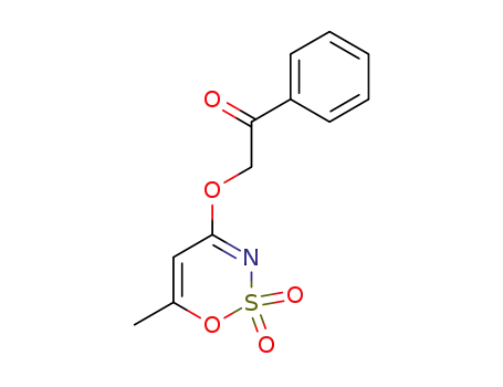 Molecular Structure of 1621619-39-3 (2-[(6-methyl-2,2-dioxido-1,2,3-oxathiazin-4-yl)oxy]-1-phenylethanone)