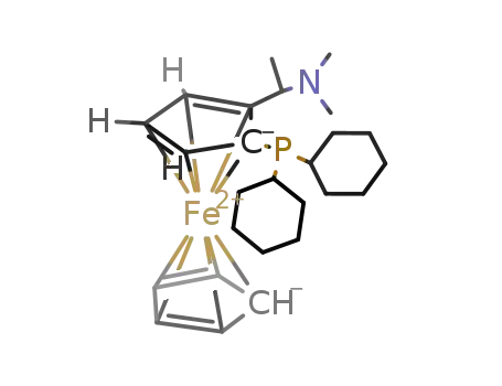 1-(dicyclohexylphosphino)-2-[1-(dimethylamino)ethyl]ferrocene