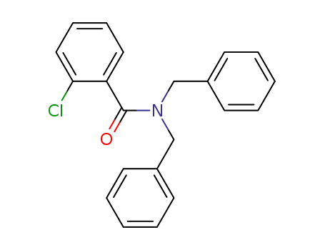Molecular Structure of 7465-70-5 (N,N-dibenzyl-2-chlorobenzamide)