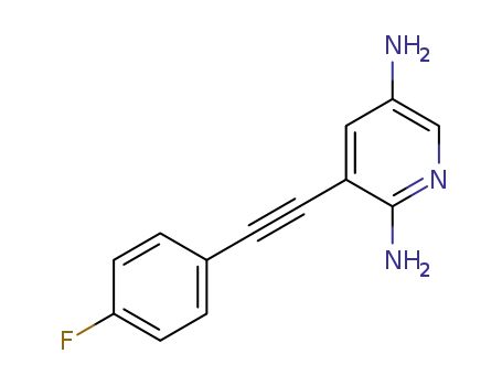 3-((4-fluorophenyl)ethynyl)pyridine-2,5-diamine