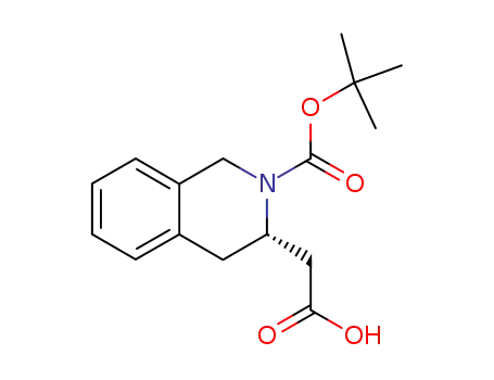 Molecular Structure of 270062-98-1 (BOC-(S)-2-TETRAHYDROISOQUINOLINE ACETIC ACID)