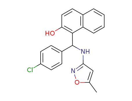 1-[(4-chloro-phenyl)-(5-methyl-isoxazol-3-ylamino)-methyl]-naphthalen-2-ol