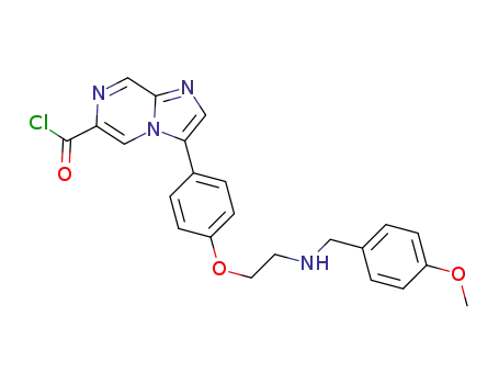 3-(4-(2-((4-methoxybenzyl)amino)ethoxy)phenyl)imidazo[1,2-a]pyrazine-6-carbonyl chloride