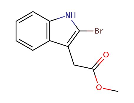 1H-Indole-3-aceticacid, 2-bromo-, methyl ester