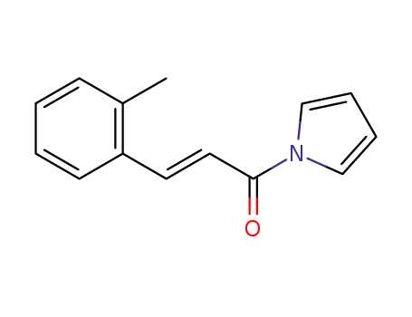 Molecular Structure of 1608108-45-7 ((E)-1-(1H-pyrrol-1-yl)-3-(o-tolyl)prop-2-en-1-one)