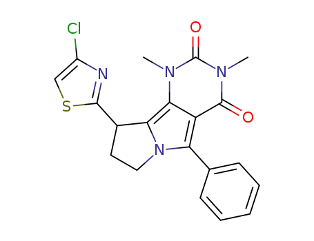 9-(4-chlorothiazol-2-yl)-1,3-dimethyl-5-phenyl-8,9-dihydro-1H-pyrimido[4,5-a]pyrrolizine-2,4(3H,7H)-dione