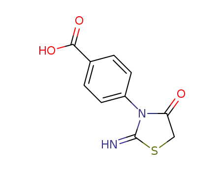 4-(2-imino-4-oxothiazolidin-3-yl)benzoic acid