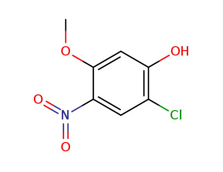 Molecular Structure of 100959-51-1 (2-chloro-5-methoxy-4-nitrophenol)