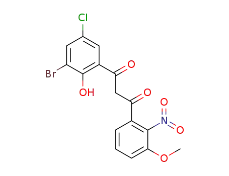 1-(3-bromo-5-chloro-2-hydroxyphenyl)-3-(3-methoxy-2-nitrophenyl)propane-1,3-dione