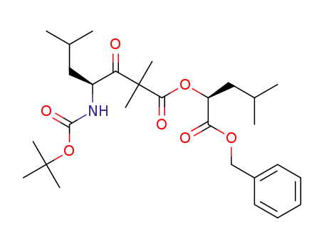 (S)-(S)-1-(benzyloxy)-4-methyl-1-oxopentan-2-yl 4-((tert-butoxycarbonyl)amino)-2,2,6-trimethyl-3-oxoheptanoate