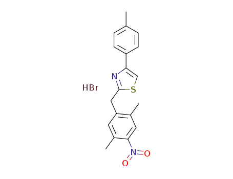 2-(2,5-dimethyl-4-nitrobenzyl)-4-(4-methylphenyl)-1,3-thiazole hydrobromide
