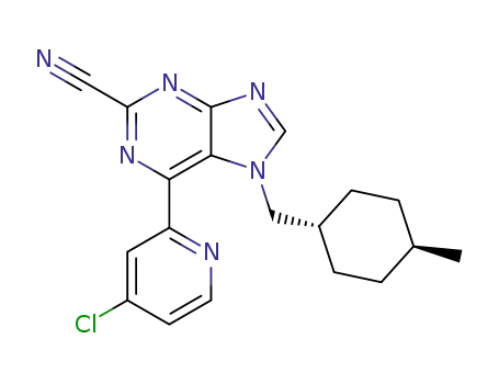 6-(4-chloropyridin-2-yl)-7-((trans-4-methylcyclohexyl)methyl)-7H-purine-2-carbonitrile